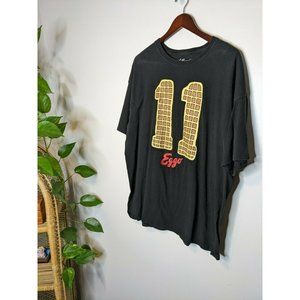 EGGO WAFFLES 11 JERSEY T SHIRT Kelloggs Leggo My Black Tee Football Black 2XL